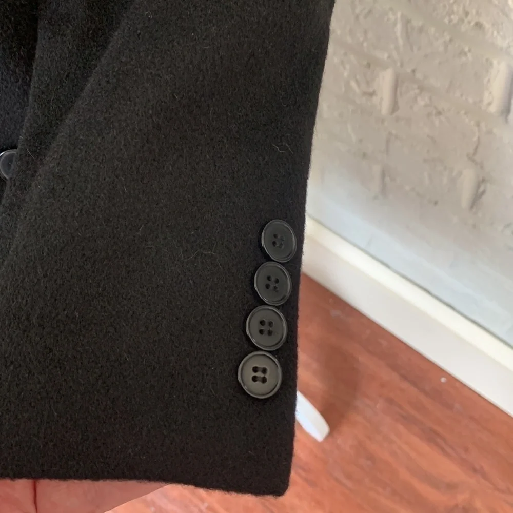 Andrew Fezza Black Single Breasted 100% Camel Hair 42L Sport Coat